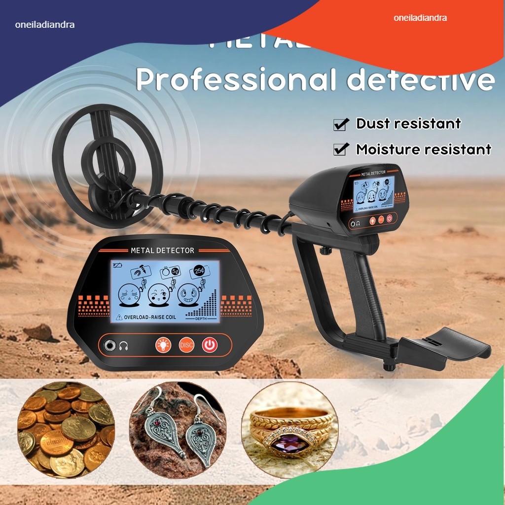 Metal Gold Detector Alat Pendeteksi Logam Emas Koin Waterproof MD-4070