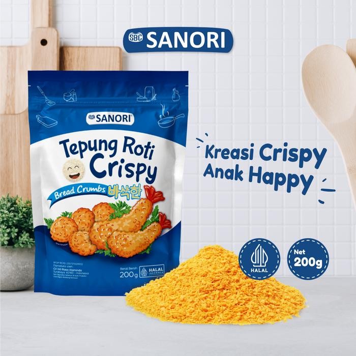 

PROMO! Tepung Roti Crispy Crumbs SBC SANORI 200gr - untuk Masakan Crispy Bahan Food