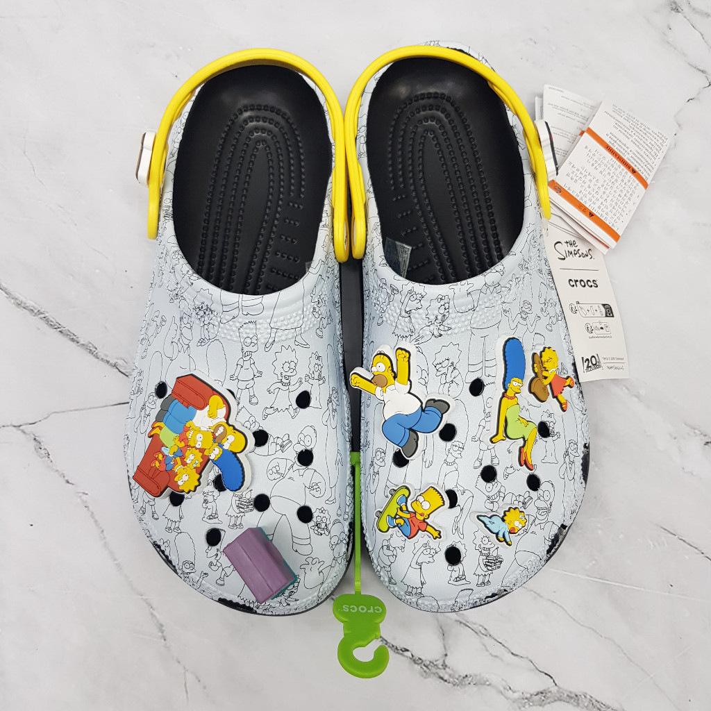 " NEWW "Sandal Anak Dewasa Crocs The Simpsons Kids Cowok Cewek Pria Wanita Laki Laki Perempuan - San