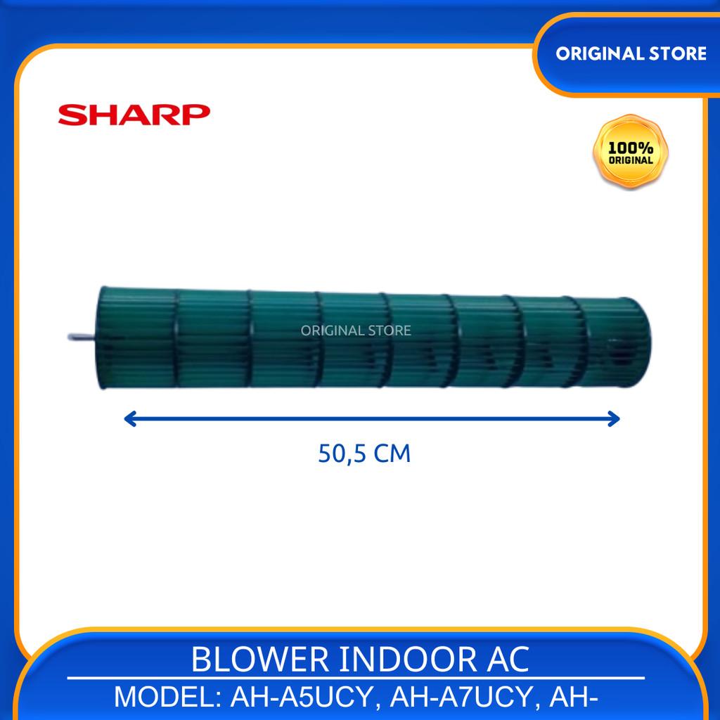 Cross Flow Kipas Blower Ac Indoor SHARP 1/2Pk - 1Pk 9JQ10352067 AH-A5UCY AH-A7UCY AH-A9UCY