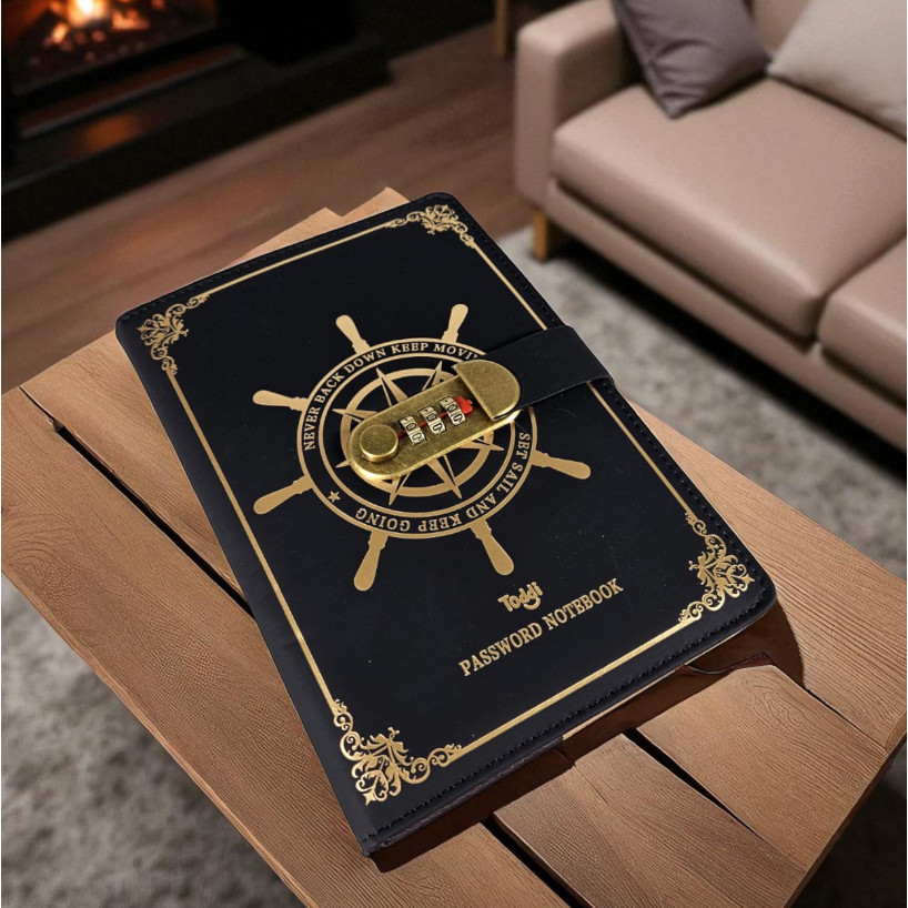 

TAMSTRE Toddi Buku Jurnal Leather Vintage Pirate A5 200 Halaman Grid with Lock - 10001