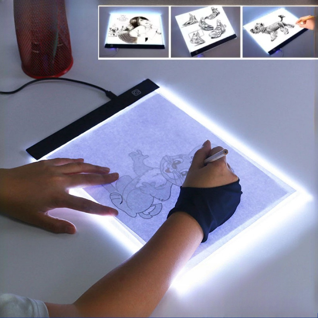

A3/A4 LED Drawing Tracing Board Stensil Board Papan Jiplak Gambar LED Anak & Dewasa Copy Board Papan LED Light Pad Ultra Slim Papan Gambar Lampu