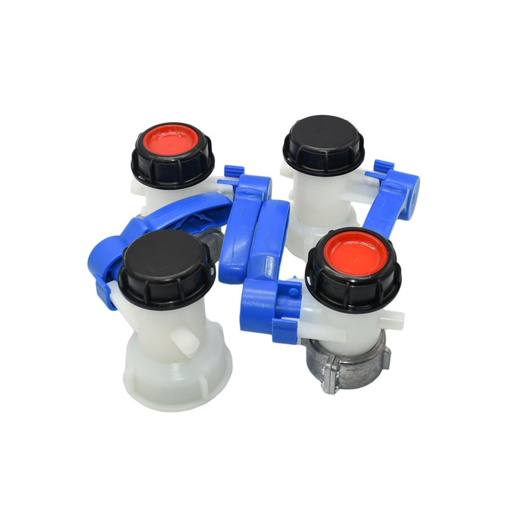 1000L Ton Barrel Valve Fitting 75mm S60 To S60x6mm IBC Tank Adapter 2inch Thread Valve Coupling For 