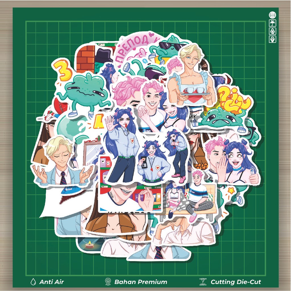 

HOT 50 PCS STIKER Stiker Bubble Gum Stiker Fashion Cars Decal Dingin Kartu Album Custom Vinyl Anti Air- Sticker Aesthetic Buku Journal Koper Casing HP Tablet Laptop Helm Motor Botol Minum