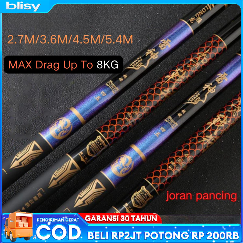 Joran Tegek Kaku Ringan 450 360 270 Action Hard Gagang Pancing Joran pancing portabel serat karbon t