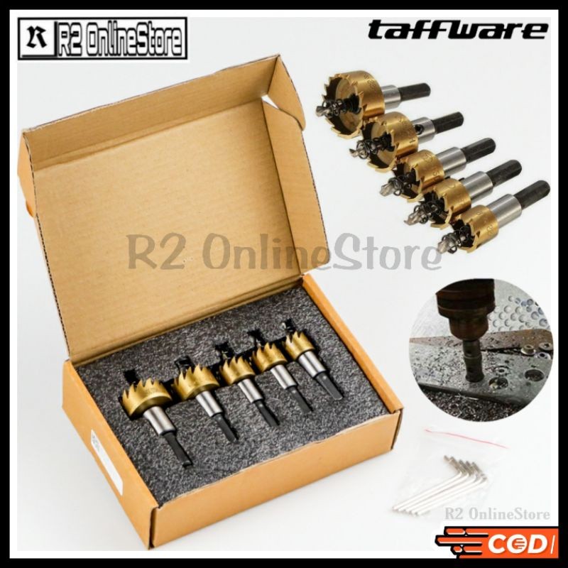 Terlaris Mata Bor Carbide Tip Wood Metal Hole Cut 1 Set Isi 5 PCS/Mata Bor Pelubang Pelobang Lubang 