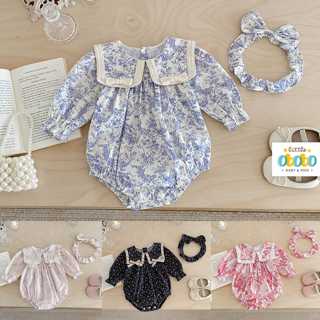 Romper Bayi Premium APRIL - baby Newborn Baju pesta Perempuan Aqiqah Manyue Baptis