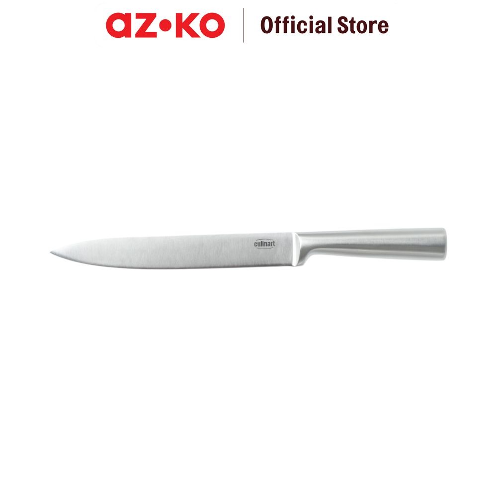 AZKO Culinart 8 inci Pisau Pengiris Hollow - Silver Pisau Iris Daging Slicing Knife Alat Pemotong Pe