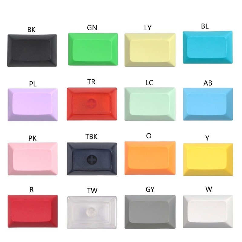 Personalized Blank Keycaps Replacement for Mechanical Keyboard DSA Keycap Blank 10 Pieces of 1.5U He
