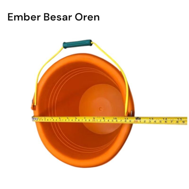 Ember Besar Orange /Ember Cor Oren anti pecah /Ember Oren  besar
