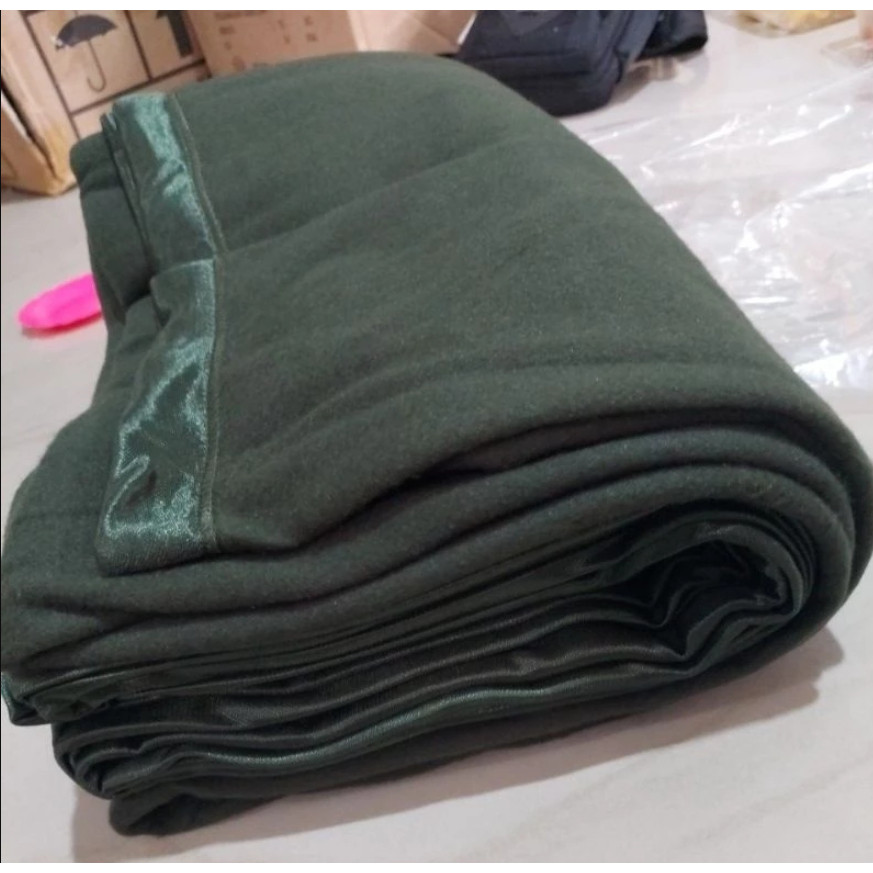 SELIMUT JATAH TNI AD Selimut Jatah TNI Hijau Pembagian Jatah Selimut Hijau Original HIJAU