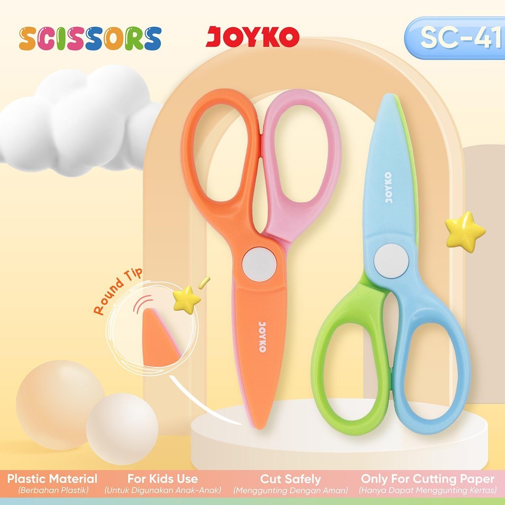 

Scissors SC-41 Gunting Bahan Plastik JOYKO