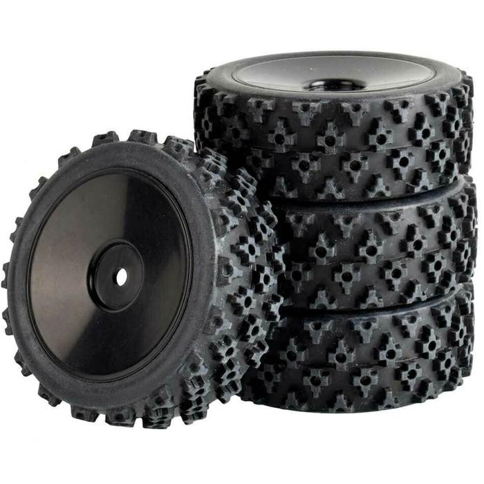 1pcs velg + ban offroad buggy RC 1/14 wltoys 144001 HSP kyoso tamiya - Hitam by Urbanite store