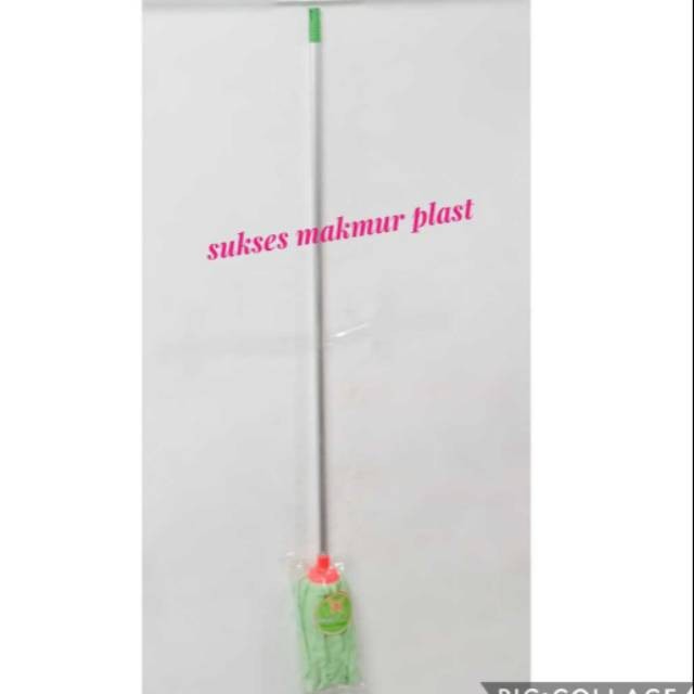 PEL LANTAI MICROFIBER BUTTERFLY ALAT KAIN PEL LANTAI HANDUK BULAT + GAGANG