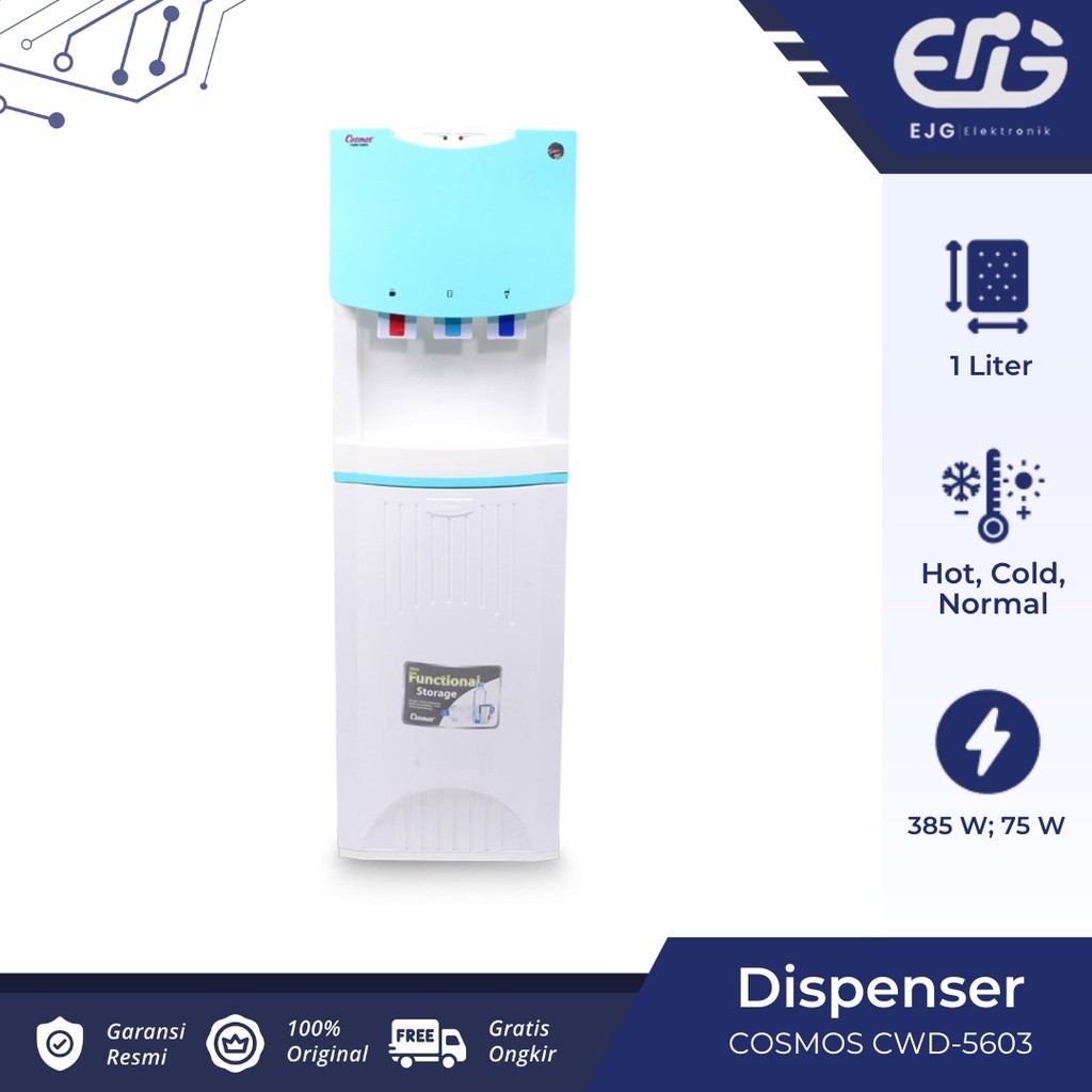 Dispenser Cosmos CWD-5603 galon atas 3 kran
