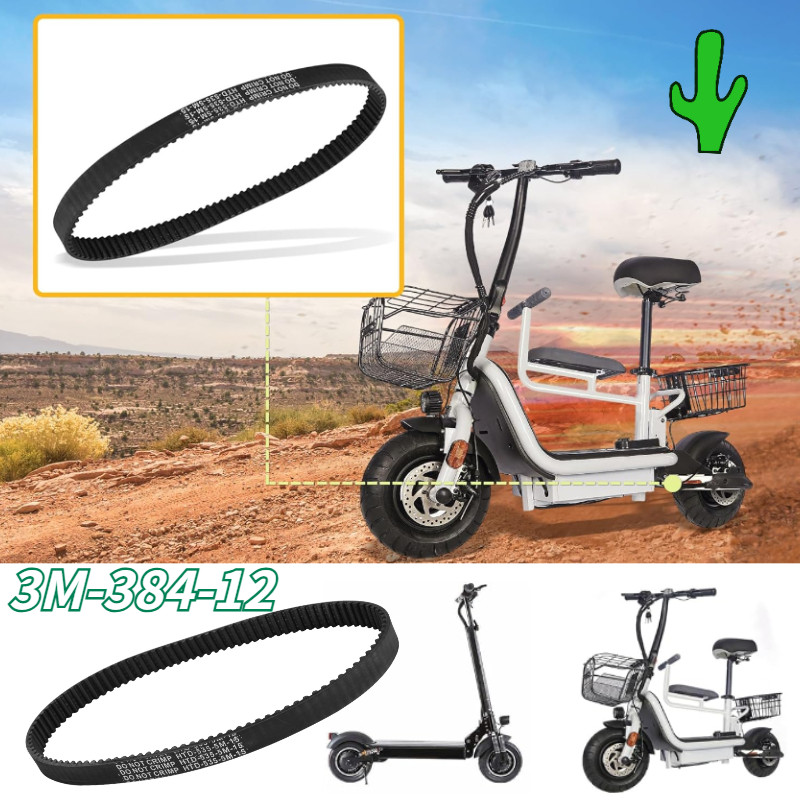 3M-384-12 Skuter E Scooter Listrik Panbel Vanbelt Penbelt V-Belt Listrik Vbelt Scooter Listrik E-Sco