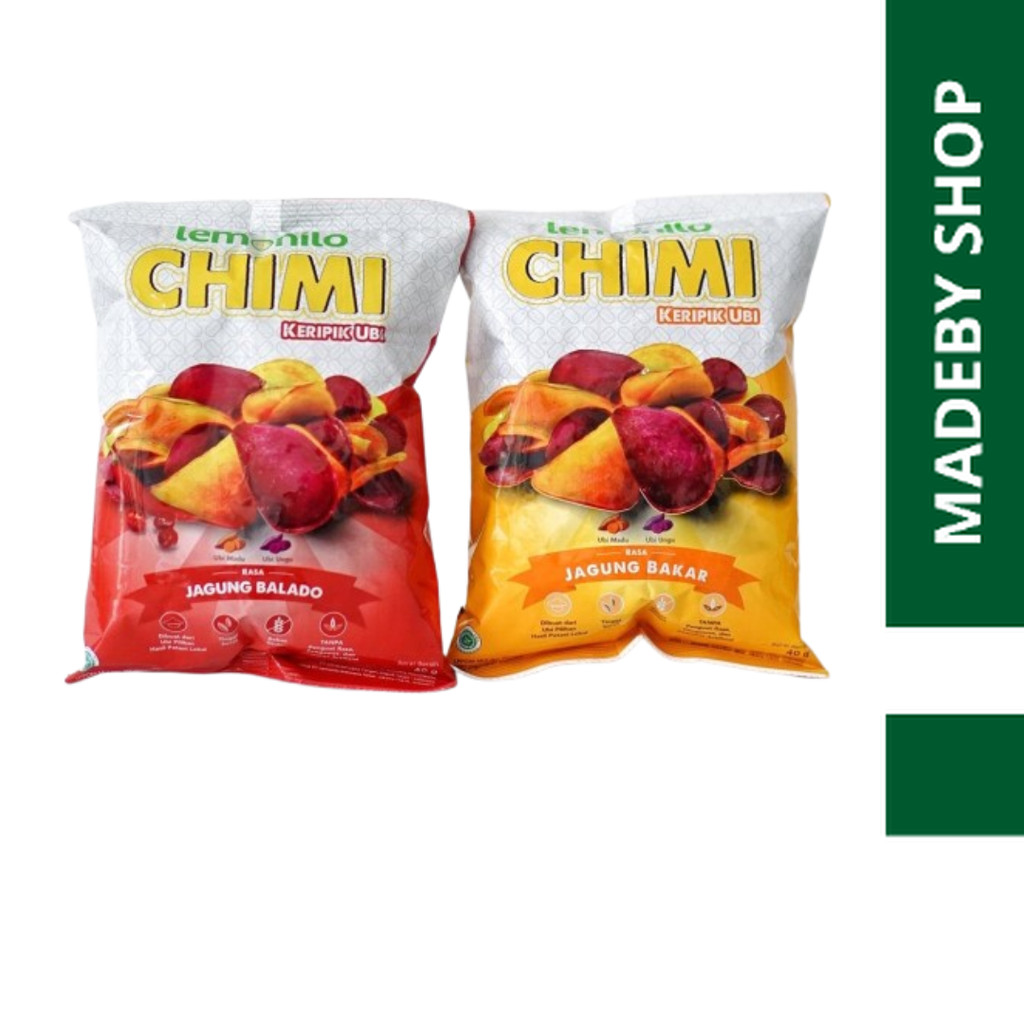 

LEMONILO CHIMI KERIPIK UBI 40GR | SNACK CEMILAN DIET SEHAT I SNACK DIET I CAMILAN DIET SNACK makanan ringan jajanan cemilan camilan pedas asin gurih manis murah