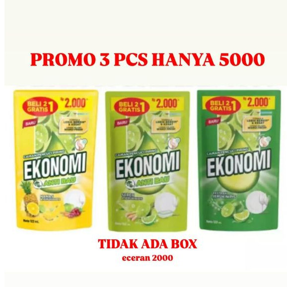 EKONOMI SABUN CUCI PIRING 122ML X 3 PCS / PROMO RP 5000 DAPAT 3 PCS