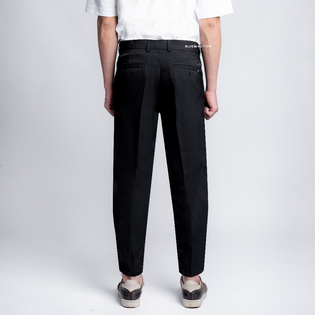 BlueButton Celana Bahan Pria Slim Fit Ankle Pants Air