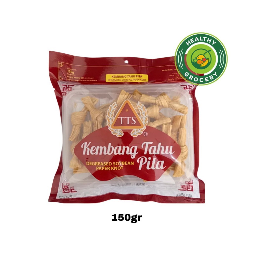 

TTS Kembang Tahu Pita 150gr Degreased Soybean Paper Knot