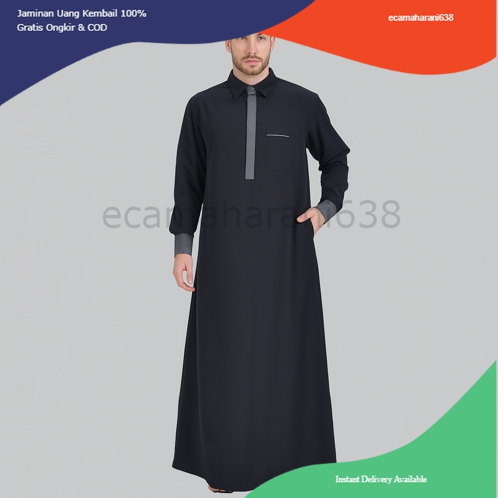 Jubah Pria Toyobo Thobe Jubah Gamis Pria MUslim Ash-Shiddiq Baju Muslim Pria Jubah Pria Thobe Toyobo