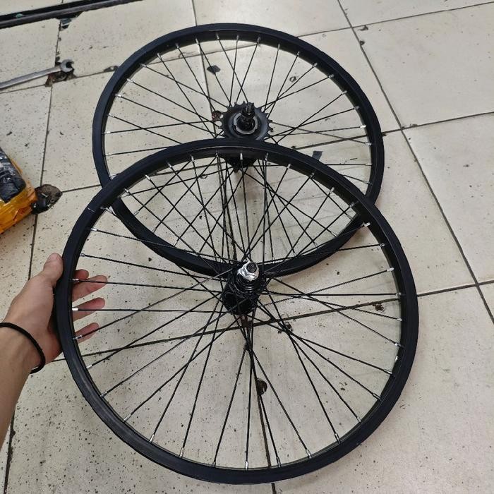 Wheelset Velg Set 20 Alloy Torpedo BMX Lipat Depan Belakang Best Quality