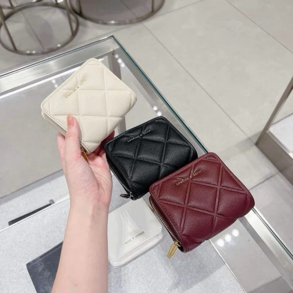 C Anwen Quilted Zip-Around Wallet