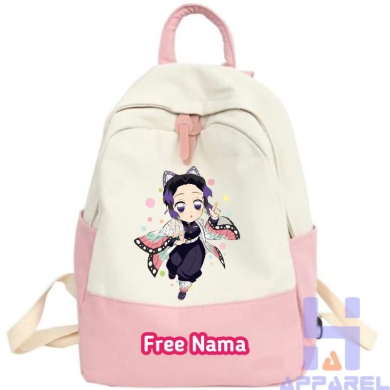 TAS RANSEL ANAK SHINOBU KOCHO DEMON SLAYER ANIME - TAS ANAK MURAH - TAS RANSEL PUNGGUNG TK/PAUD/SD