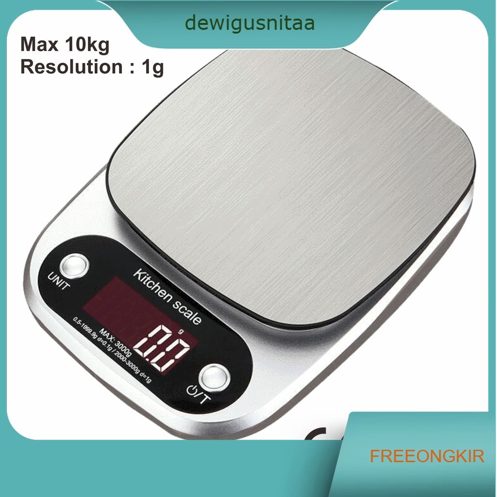 Timbangan Dapur Digital 10kg Angka Besar