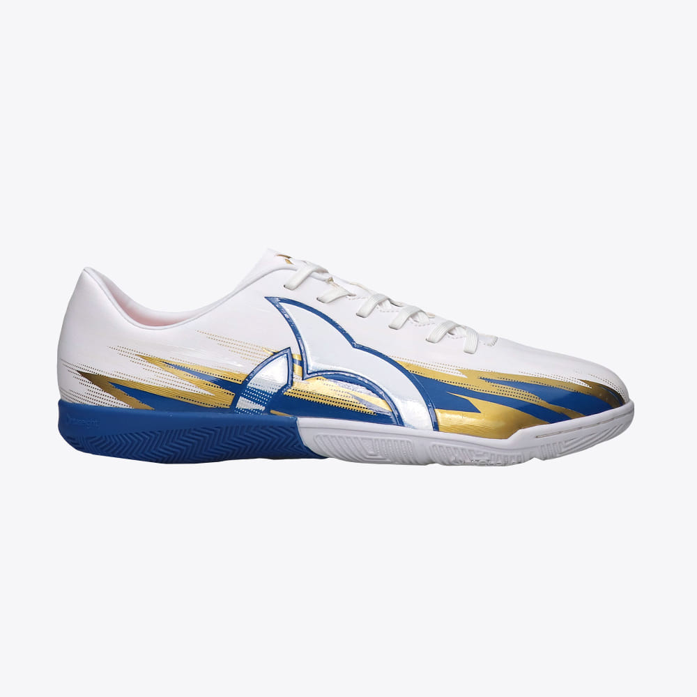 Ortuseight Sepatu Futsal Spark IN White Navy Gold
