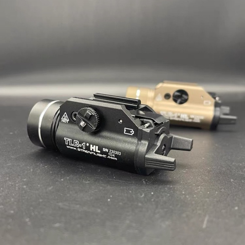 Aluminum Alloy Tactical TLR1 Flashlight Metal 800 Lumens LED Strobe Light 20mm GLOCK 17 Scout Torch 