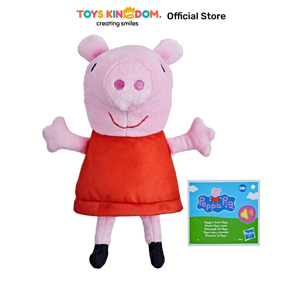 Toys Kingdom Peppa Pig Boneka Plush Opp Peppa Boneka Karakter Plushie Teman Peluk Koleksi Anak