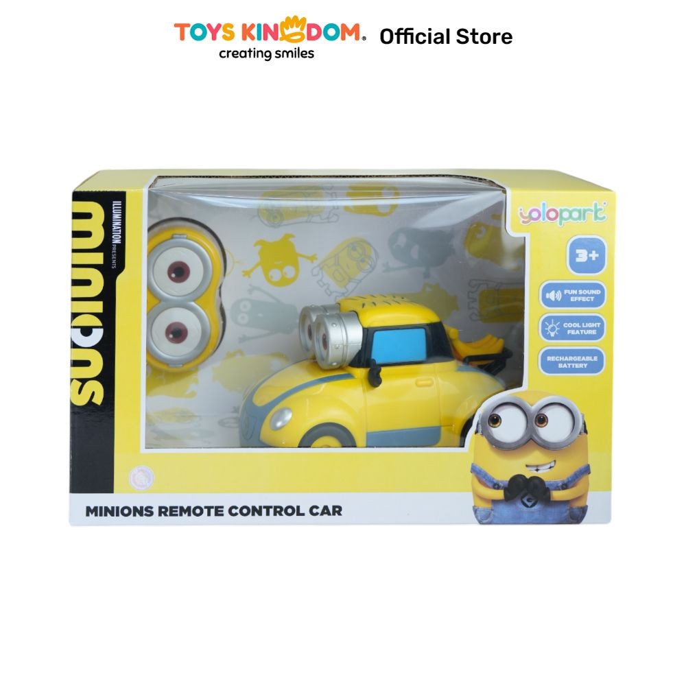 Toys Kingdom Yolopark Minions Car Remote Control - Kuning Toys Kids Toy Mainan Kendaraan Dan Remot M