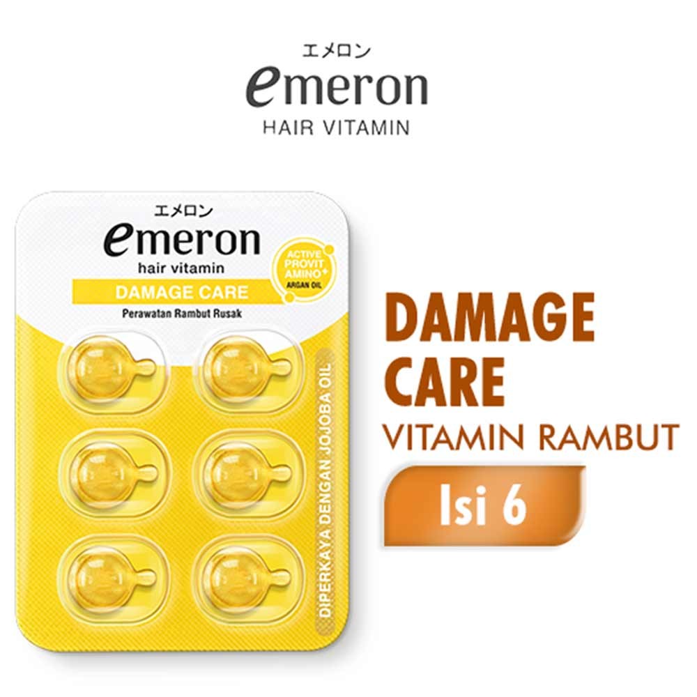 EMERON HAIR VITAMIN (KUNING) DAMAGE CARE 6X1mL