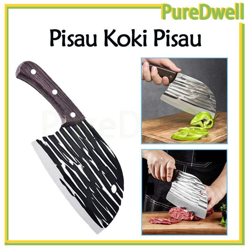 pisau daging super tajam / pisau potong daging sayur ikan/pisau koki jepang stainless steel /
