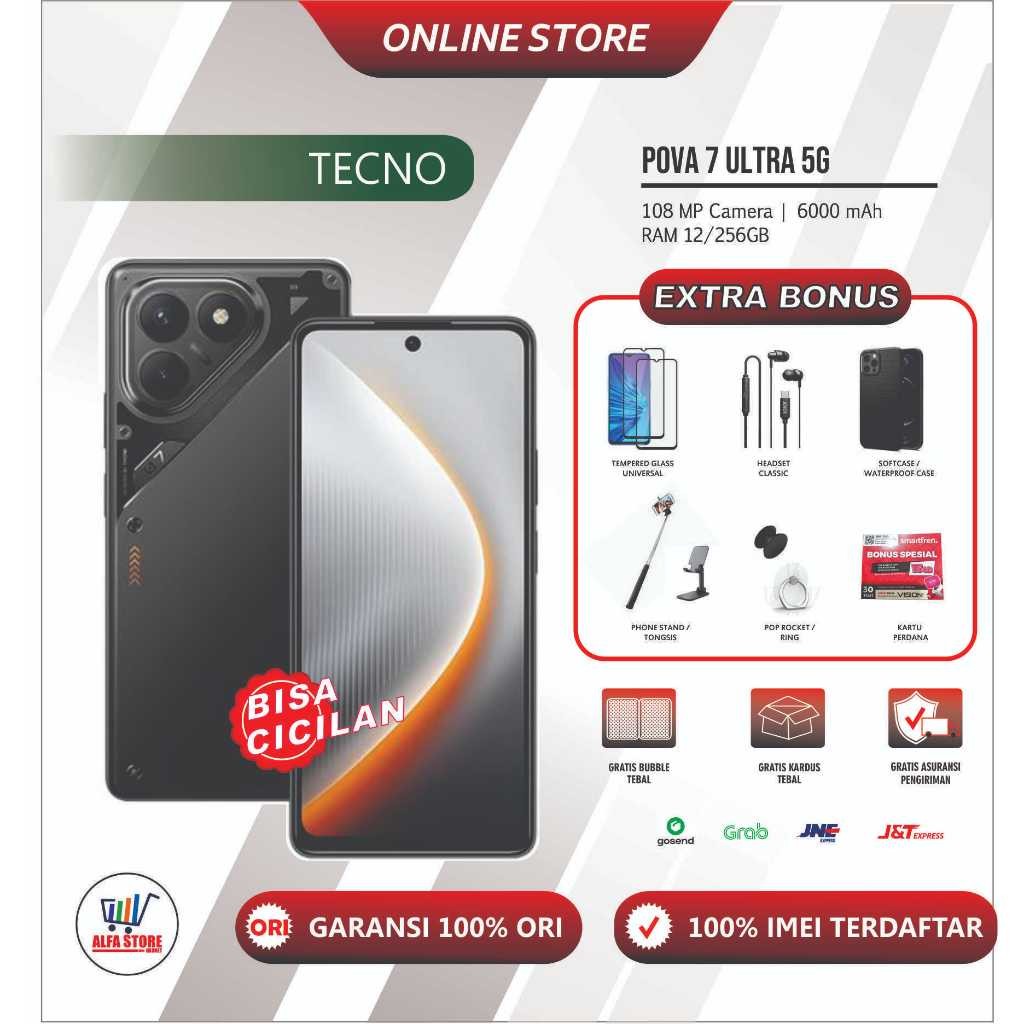 Tecno Pova 7 Ultra 5G RAM 12/256GB Garansi Resmi