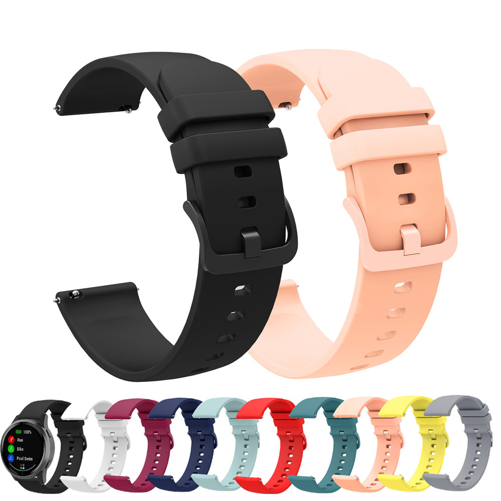 22mm Wat Strap for Zeblaze Ares 3/Vibe 7 Pro/Stratos 2 3/GTS 3 GTR 3 Wat Band Silicone Bracelet For 