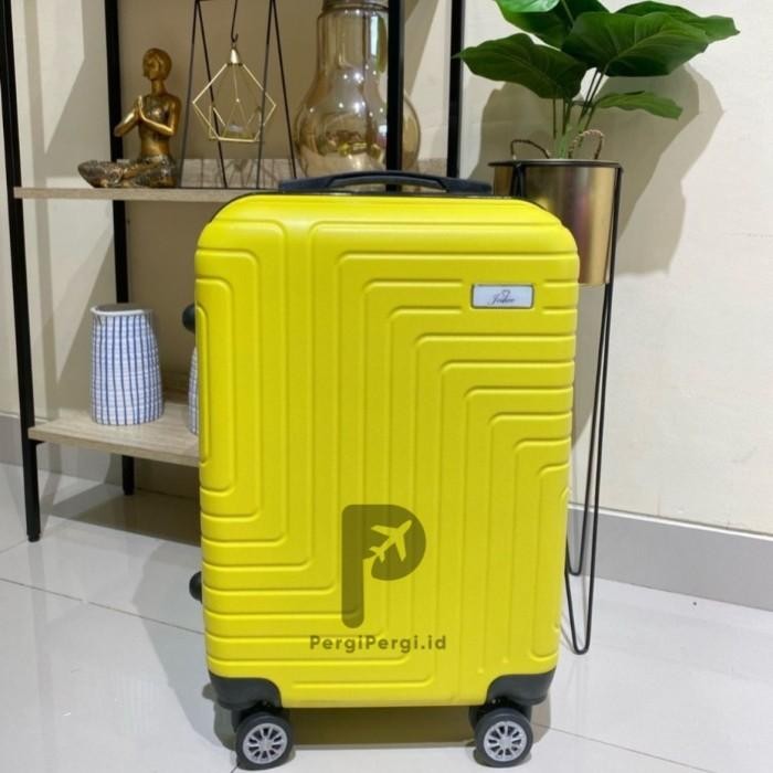 Joshee koper cabin 20inch koper bagasi 24inch koper fiber - yellow, 20" koper only