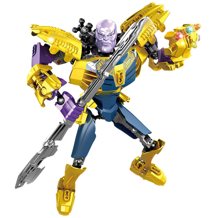 Hero Buildable Figure Iron Big Assembly Figures Buig Block bricks action Toys Compatible With Lego c