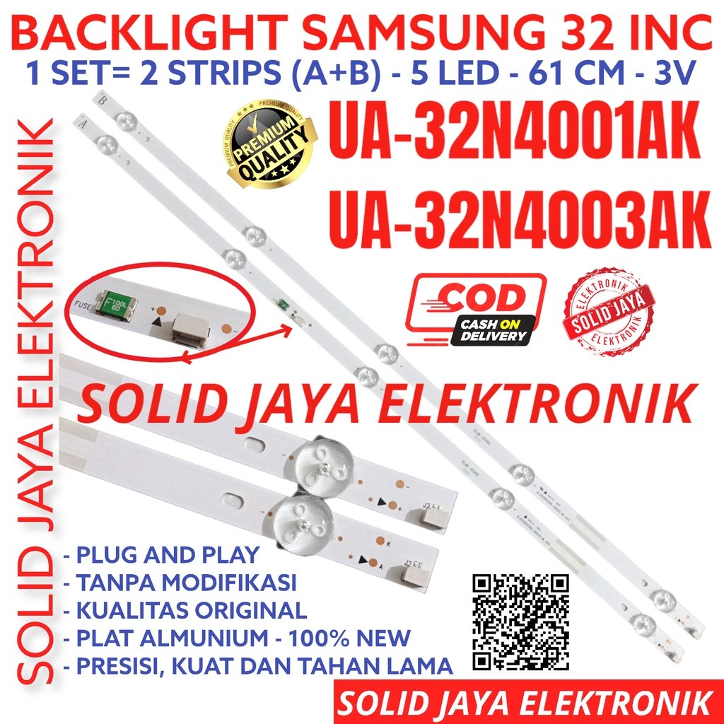 BACKLIGHT TV LED SAMSUNG 32 INC UA 32N4001 32N4003 32N4001AK 32N4003AK UA32N4001AK UA32N4003AK 32N40