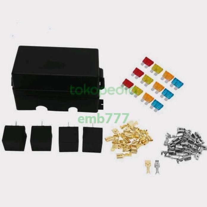 FUSE BOX RELAY SEKERING TANCEP MOBIL KAPAL UNIVERSAL RELAY + SEKRING Best
