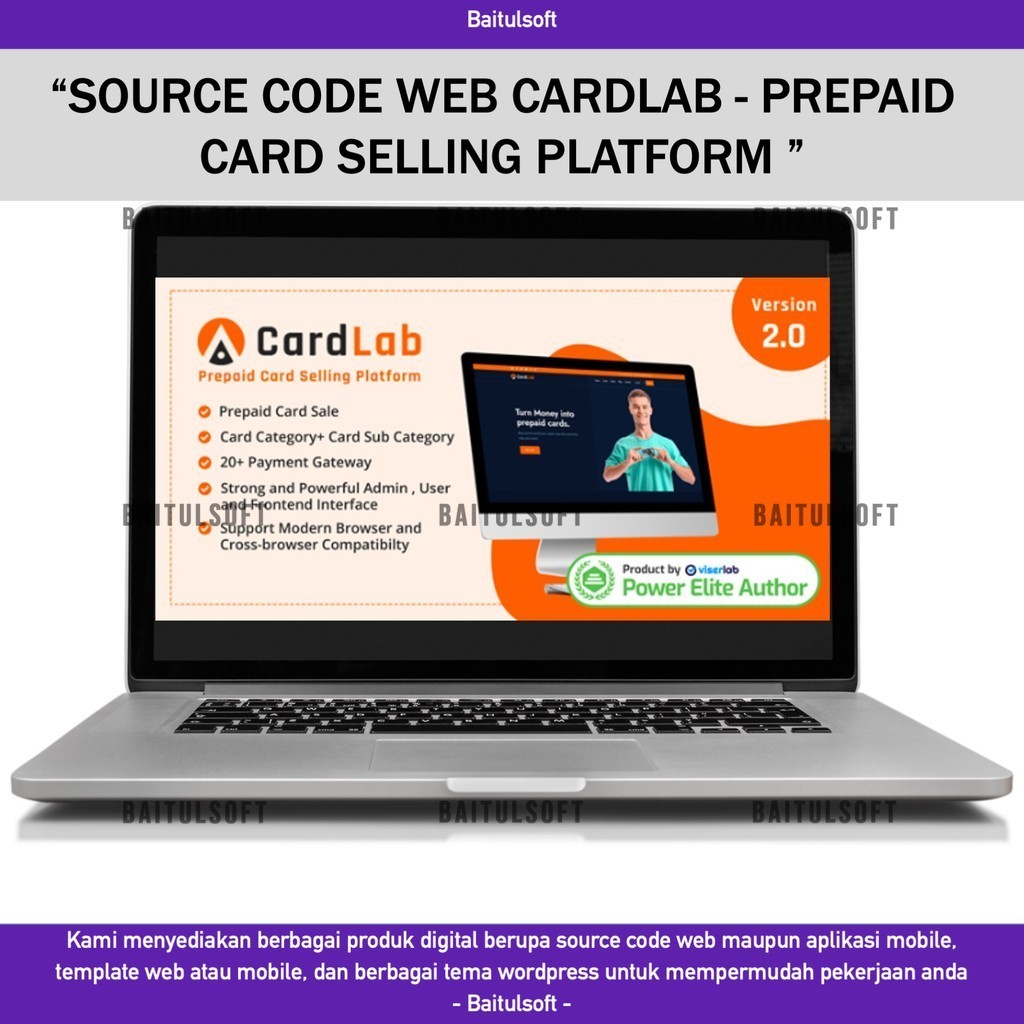 SOURCE CODE APLIKASI WEB SOURCE CODE APLIKASI WEB PENJUALAN KARTU DIGITAL D72 BAITULSOFT