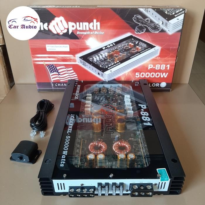 Power MONOBLOCK MURAH KUALITAS ISTIMEWA THE PUNCH P-881 AUDIO MOBIL CVJA