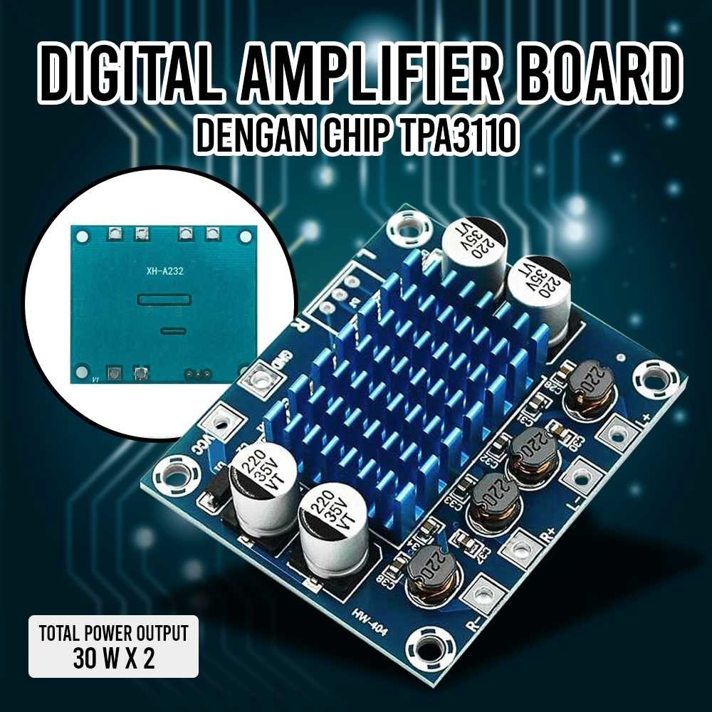 Amplifier Board 30W x 2 TPA3110 - XH-A232