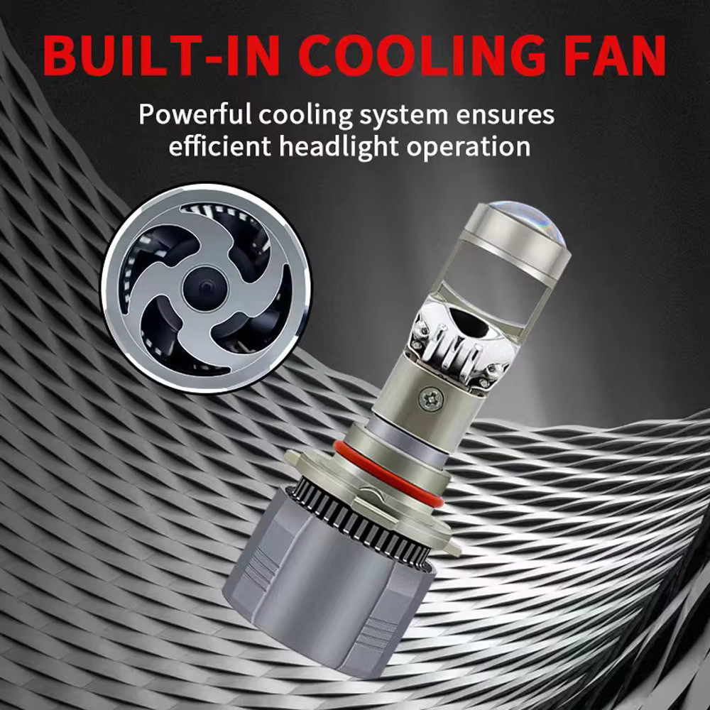 Lampu LED Mobil A80 Y9 110W Mini Projie Projector Headlight CANBUS H4 H7 H11 HB3 HB4