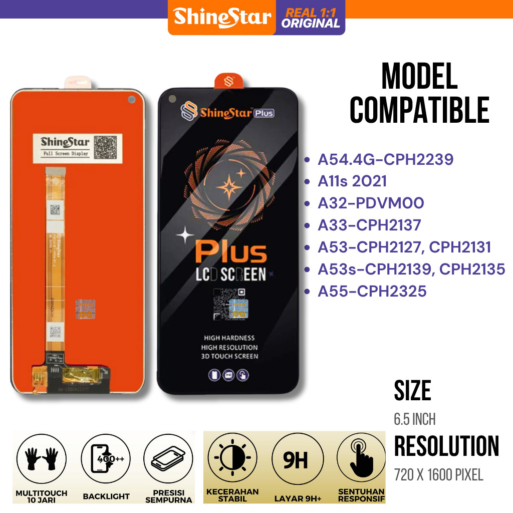 LCD TS ShineStar HP oPPo A54 4G A11s A32 A33 A53 A53s A55 CPH2127 CPH2137 CPH2131 CPH2139 CPH2135
