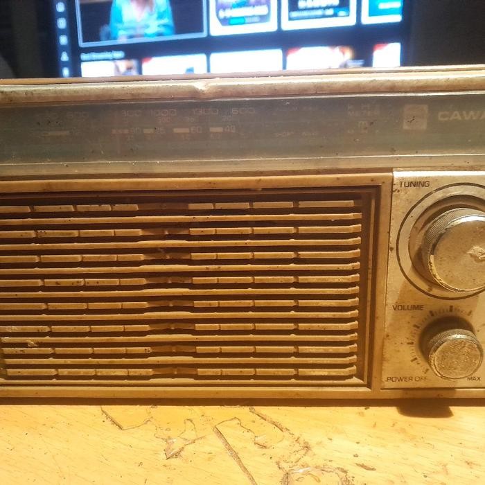 LEW99 Radio TN 4200 Y Cawang Panasonic National AM MW SW 2 Band Jadul - used bekas