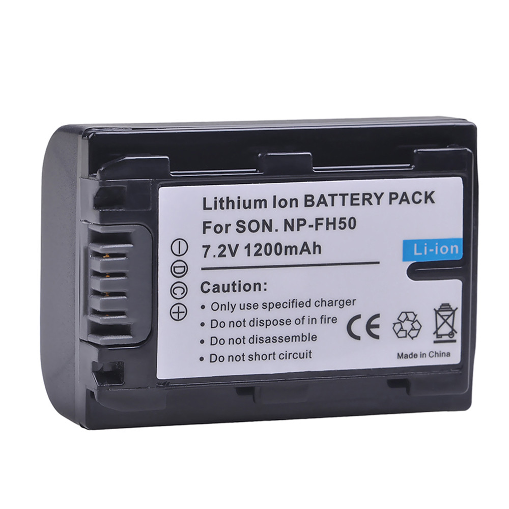 NP-FH50 NPFH50 Battery for Sony NP-FH30 NP-FH40 NP-FH50 NP-FH70 NP-FH100 and DSC-HX1 HX100V HX200 HX