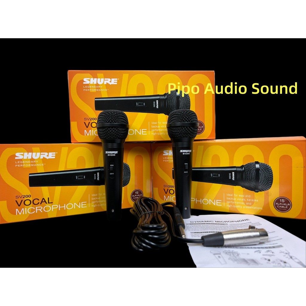 MIC KABEL SHURE SV200 MIC ON/OFF PLUS KABEL SV 200 sv200