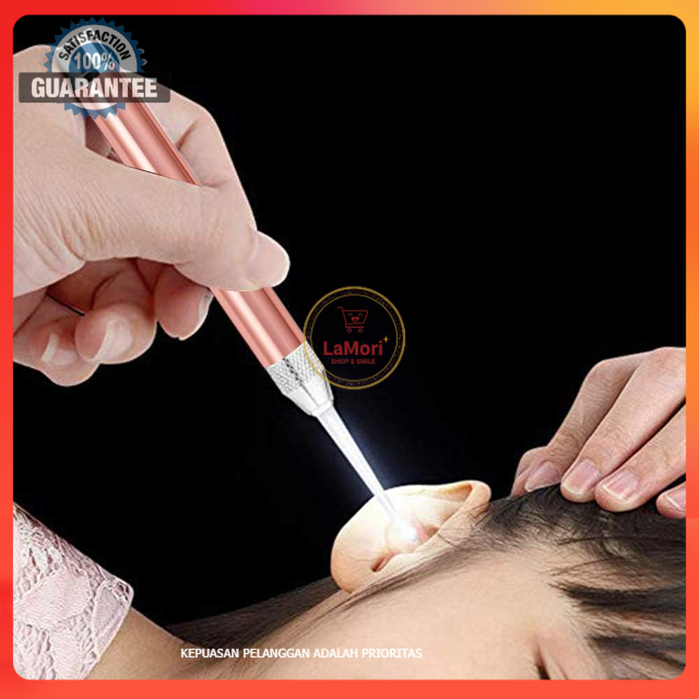 Pembersih Telinga Bayi Biutte.co Korek Kuping dengan Lampu Aman Lembut untuk Anak dan Dewasa Alat Pe